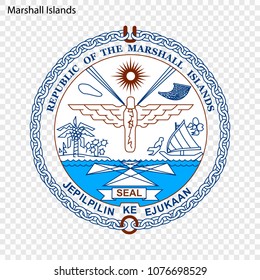 Emblem of Marshall Islands. National Symbol