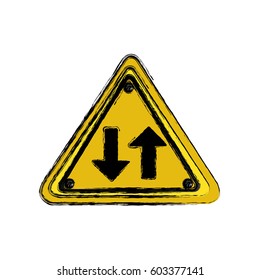 emblem metal warning icon, vector illustration design
