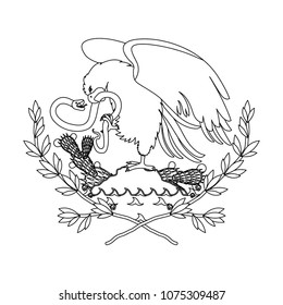 emblem of the mexican flag