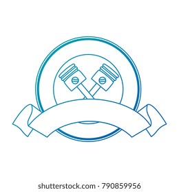 emblem motorcycle pistons icon