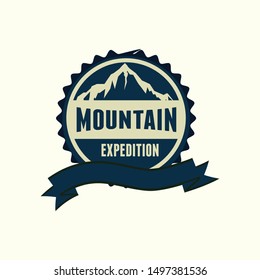 Emblem Mountain Explorer  Logo Expedition 
