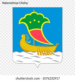 Emblem of Naberezhnye Chelny. City of Russia. Vector illustration