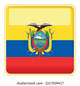 Vector de dibujos animados de icono de nación emblemática. Viaje con bandera. Día nacional