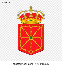 Emblem of Navarre, province of Spain. Vector illustration