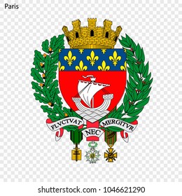 Emblem of Paris. Vector illustration
