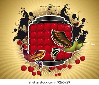 fiesta de emblema de lujo