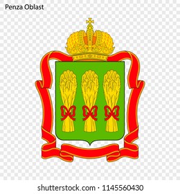 Emblem of Penza Oblast, province of Russia