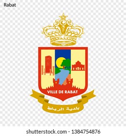 Emblem of Rabat City. Vector illustration