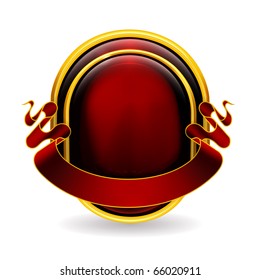 Emblem red eps10