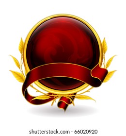 Emblem red eps10