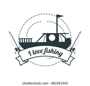emblem related with fishing boat
