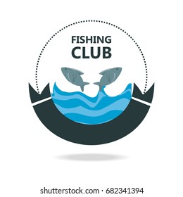 emblem related with fishing club