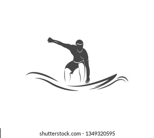 Emblem in retro style. Illustration for cards, badge and sport wear.