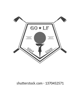 Emblem in retro style. Illustration for cards, badge and sport wear.