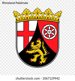 Emblem of Rhineland-Palatinate, province of Germany