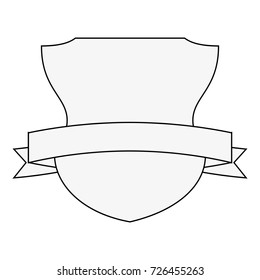 emblem with ribbon icon image