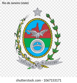 Emblem of Rio de Janeiro, state of Brazil