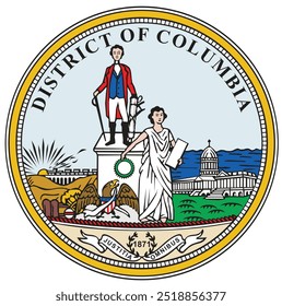 The emblem is the seal of the District of Columbia