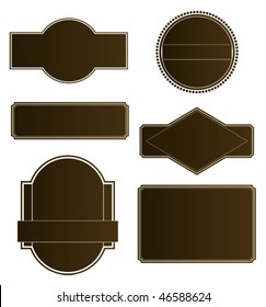 emblem set brown