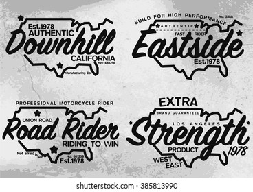 Emblem Set / Road Rider / Downhill / Strength / Eastside