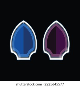 Emblem shield esport logo design