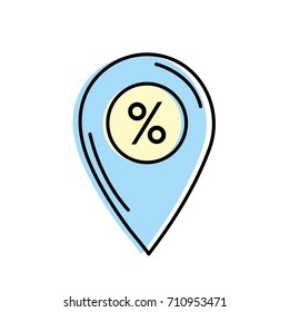 emblem shopping percent symbol to buy