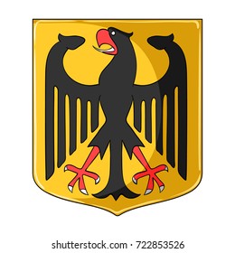 Emblem, single icon in cartoon style.Emblem, vector symbol stock illustration web.