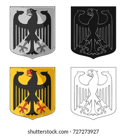Emblem, single icon in cartoon style.Emblem, vector symbol stock illustration web.