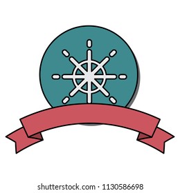 emblem with snowflake icon
