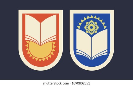 Emblem of the Soviet school uniform on chevron