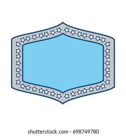 Emblem with stars , Vector Illustration