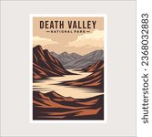 Emblem sticker patch logo illustration of Death Valley National Park