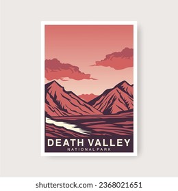 Emblem sticker patch logo illustration of Death Valley National Park