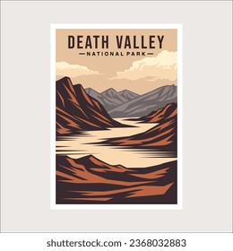 Emblem sticker patch logo illustration of Death Valley National Park