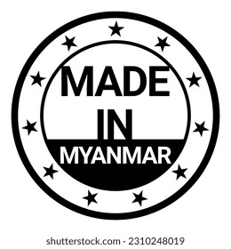 Emblem stickers made in Indonesia Brunei Malaysia Taiwan China Japan Korea USA black color