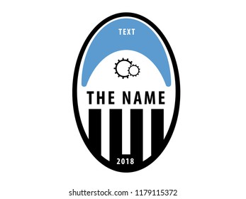 The emblem in the style of minimalism.