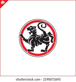 Emblem, symbol martial arts. SHOTOKAN KARATE TIGER