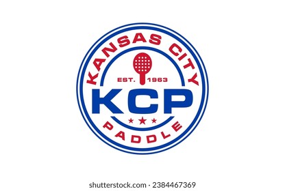 Emblem tennis league logo, vintage, badges, labels and design elements. Vector illustration	

