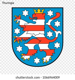 Emblem of Thuringia, province of Germany