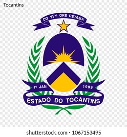 Emblem of Tocantis, state of Brazil