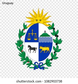 Emblem of Uruguay. National Symbol