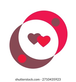 El emblema es el logotipo de San Valentín