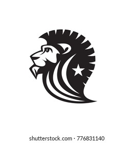 emblem vector design logo of lion head