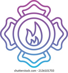Emblem vector icon. Can be used for printing, mobile and web applications.