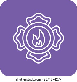 Icono de vector de emblema. Se puede usar para imprimir, móviles y aplicaciones web.