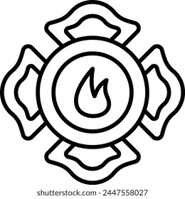 Emblem vector icon. Can be used for printing, mobile and web applications.