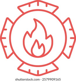 Emblem vector icon. Can be used for printing, mobile and web applications.