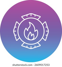 Emblem vector icon. Can be used for printing, mobile and web applications.