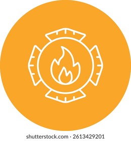 Emblem vector icon. Can be used for printing, mobile and web applications.