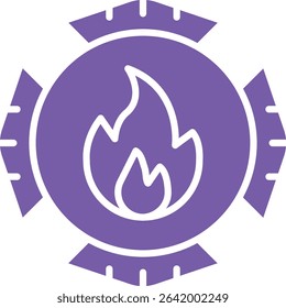 Emblem vector icon. Can be used for printing, mobile and web applications.